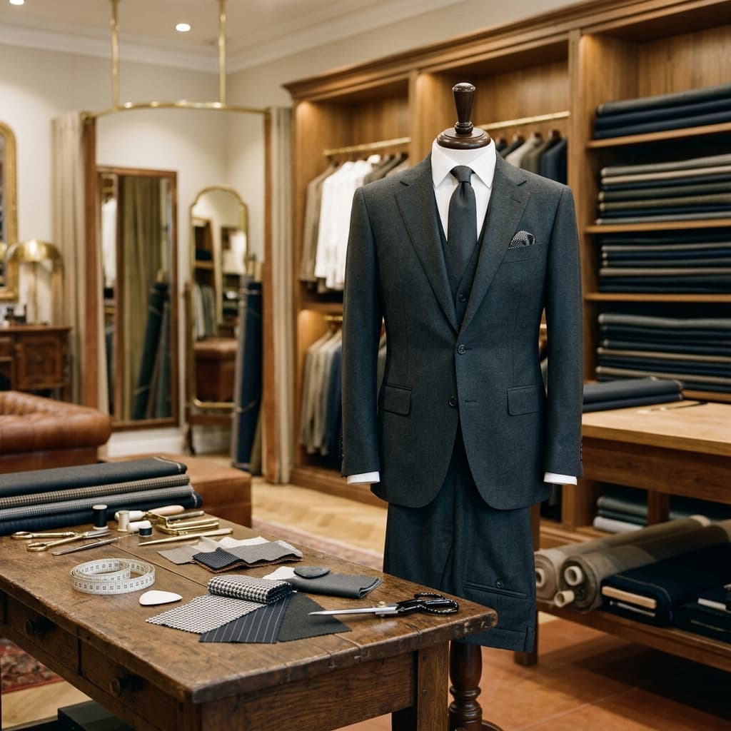 Custom bespoke suit tailoring service